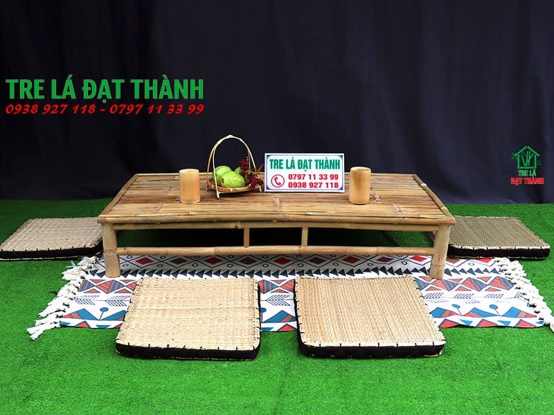 Bàn Ghế Ăn Bằng Tre - BGABT024